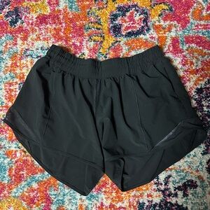 Lululemon Athletica Black Athletic Shorts Lightweight Dolphin Hem